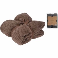 Koopman FLEECE DEKEN 130X170CM TAUPE