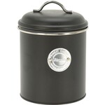 Koopman 3 stuks Biscuits doos / voorraadblik - zwart