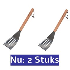Koopman 2 stuks Vaggan Barbecue Spatel RVS 41cm