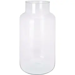 Koopman Grote glazen vaas - recycled glas 19X35