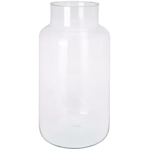 HuisenBed Grote glazen vaas - recycled glas 19X35