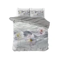 Sleeptime Dekbedovertrek Annique Grijs 100% Microperkal