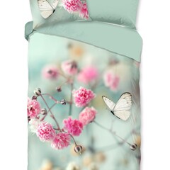 Good morning Dekbedovertrek Adel nr.30914 mint - 100% katoen