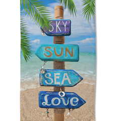 Good morning Strandlaken 100x180 poly velours nr.10065 blauw