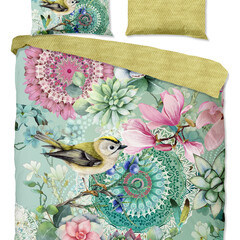 HIP Dekbedovertrek Xabine katoen-satijn no.30992 groen