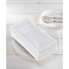 De Witte Lietaer 4 Servetten Deauville Wit - 51 x 51 cm - 100% Katoen