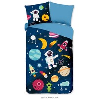 Pure Dekbedovertrek Planets microfiber kids nr.32073 multi