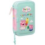 Peppa Pig Gevuld Etui, Ice Cream - 28 st. - 19,5 x 12,5 x 4 cm - Polyester