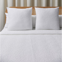 Torres Novas 1845 Kussensloop Wafel, Wit - 50 x 50 cm - Katoen