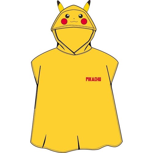 Pokemon Poncho / Badcape,  Pikachu - 50 x 115 cm - Katoen