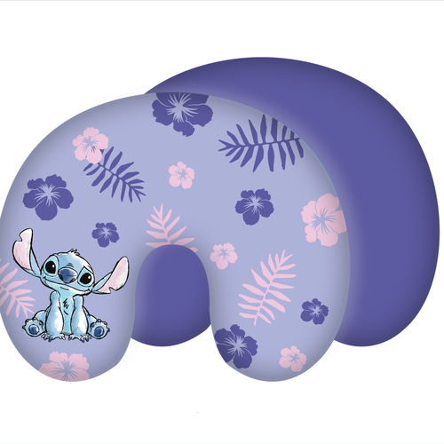 Disney Lilo & Stitch Nekkussentje Flowers - ca. 28 x 33 cm - Polyester