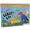 Floss & Rock Scratch and Play Tekenboek, Dino - 26.5 x 20.5 x 1.5cm - Multi