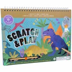 Floss & Rock Scratch and Play Tekenboek, Dino - 26.5 x 20.5 x 1.5cm - Multi