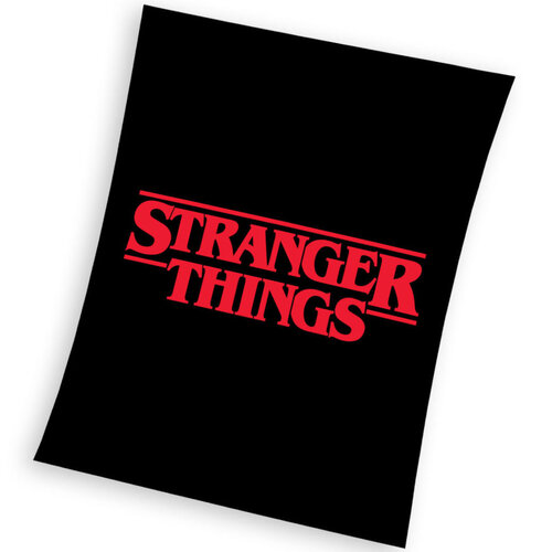 Stranger Things Fleece deken, Logo - 130 x 170 cm - Polyester