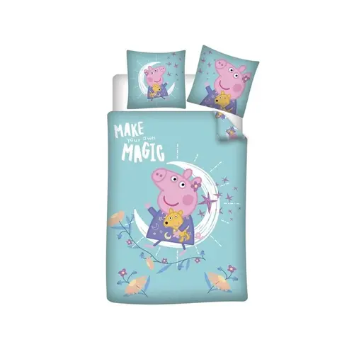 Peppa Pig Dekbedovertrek, Make Your Own Magic - Eenpersoons - 140 x 200 - Polyester