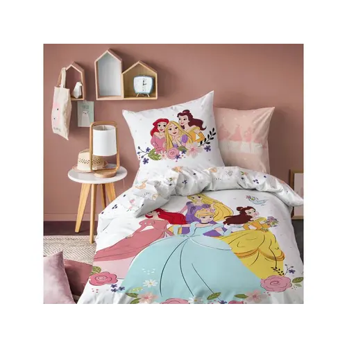 Disney Princess Dekbedovertrek Ball - Eenpersoons - 140 x 200 cm - Katoen