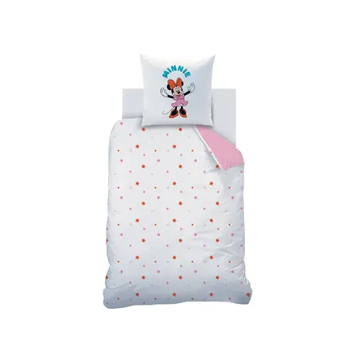 Disney Minnie Mouse Dekbedovertrek Happy - Eenpersoons - 140 x 200 cm - Katoen