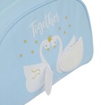 GLOWLAB Toilettas, Zwanen - 28 x 18 x 10 cm - Polyester