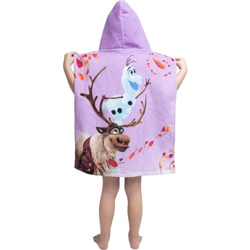 Disney Frozen Poncho / Badcape Leaves - 50 x 115 cm - Katoen