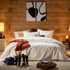 Moodit Dekbedovertrek Freya Cream - Hotelmaat - Katoen Flanel