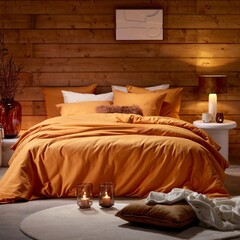 De Witte Lietaer Dekbedovertrek Laura Copper - Katoen Flanel