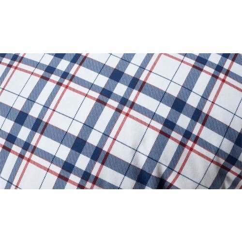 De Witte Lietaer Dekbedovertrek Tartan Blue Indigo - Katoen Flanel