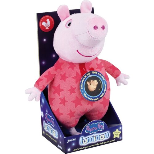 Peppa Pig Knuffel Glow in the Dark - ± 25 cm - Pluche