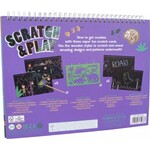 Floss & Rock Scratch and Play Tekenboek, Dino - 26.5 x 20.5 x 1.5cm - Multi