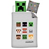 Minecraft Dekbedovertrek, Pixel - Eenpersoons - 140 x 200 - Polyester