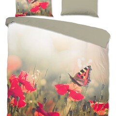 Good morning Dekbedovertrek Poppies nr.10072 multi - 100% katoen