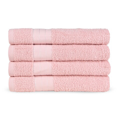 Good morning 4 stuks handdoeken 50x100 set nr.1000 soft-pink