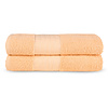 Good morning 2 stuks handdoeken 70x140 set nr.1000 peach