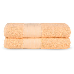 Good morning 2 stuks handdoeken 70x140 set nr.1000 peach