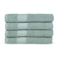 Good morning 4 stuks handdoeken 50x100 set nr.1000 sage