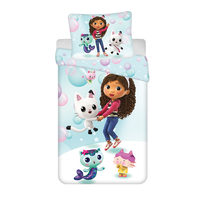 Gabby's poppenhuis dekbedovertrek Bubbles - 140 x 200 cm / 70 x 90 cm - Polyester