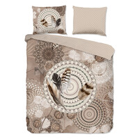 HIP Dekbedovertrek Ringhda flanel nr.30998 taupe