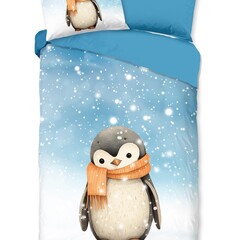 Good morning Dekbedovertrek Pingi flanel kids nr.32087 multi