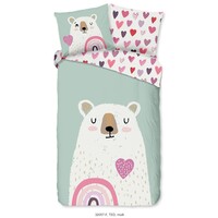 Good morning Dekbedovertrek Ted flanel kids nr.32057 multi