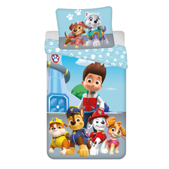 Paw Patrol Dekbedovertrek Pup Squad - Eenpersoons - 140 x 200 cm  - Katoen