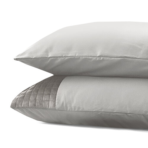 Sleeptime Velvet Band Sand/Grijs 2pack slopen Sand / Grey 60 x 70