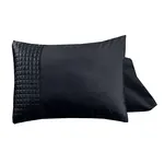 Sleeptime Velvet Band Zwart 2pack slopen Black 60 x 70