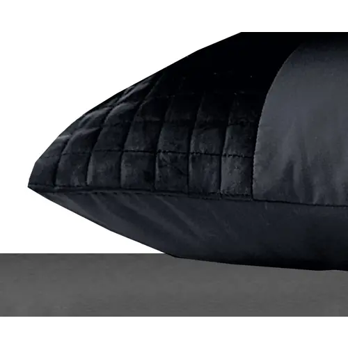 Sleeptime Velvet Band Zwart 2pack slopen Black 60 x 70