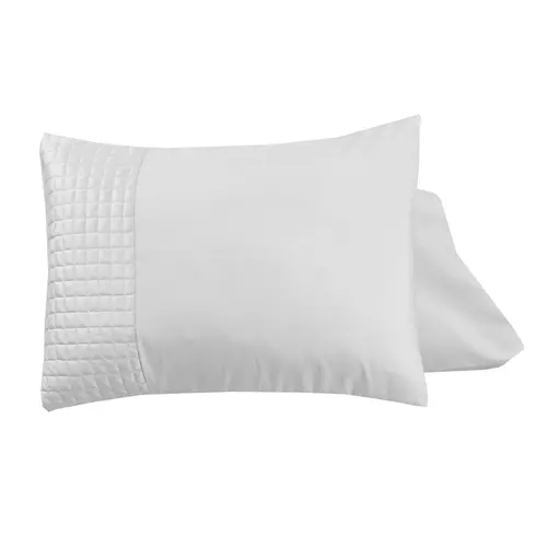 Sleeptime Velvet Band Wit 2pack slopen White 60 x 70
