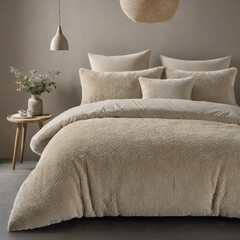 Sleeptime Dekbedovertrek Fur Teddy Taupe