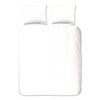 Good morning Dekbedovertrek Iron flanel uni wit