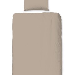 Good morning Dekbedovertrek flanel uni zand