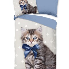 Good morning Dekbedovertrek Mae kids nr.33094 blauw