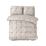Sleeptime Dekbedovertrek Punch pintuck Taupe