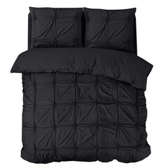 Sleeptime Dekbedovertrek Punch Pintuck Zwart