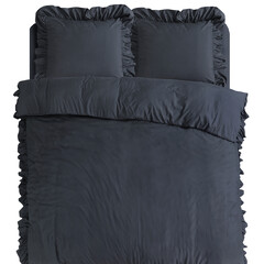 Sleeptime Dekbedovertrek Ruffles Antraciet